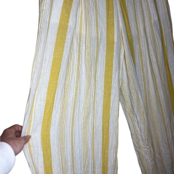 NWT Forever 21 Red Sahara collection wide linen high waist pants size Small - Picture 3 of 8